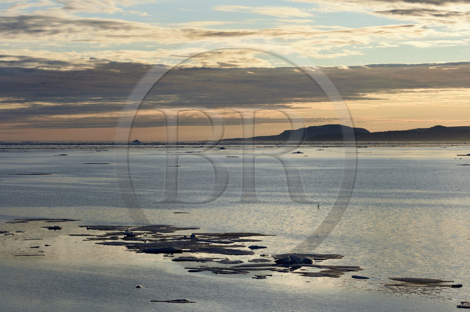 Groenland, cote Nord-Ouest, Smith sound, banquise en train de fondre