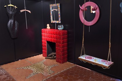 France, Var, the Dracenie, Salernes, Terra Rossa museum house of architectural ceramics by architect J.-M. Wilmotte, exhibition of contemporary works of Vanessa Vagh