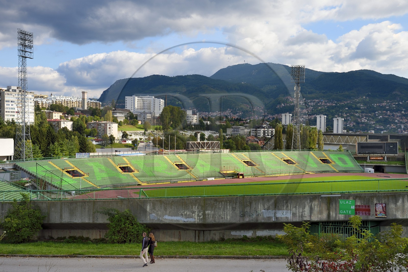 Bosnie-Herzégovine, Sarajevo, le stade Olympique Kosevo (stade Asim Ferhatovic Hase)