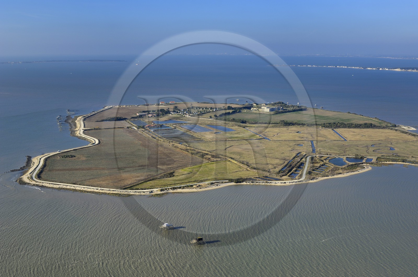 France, Charente-Maritime (17), Ile Madame (vue aérienne)