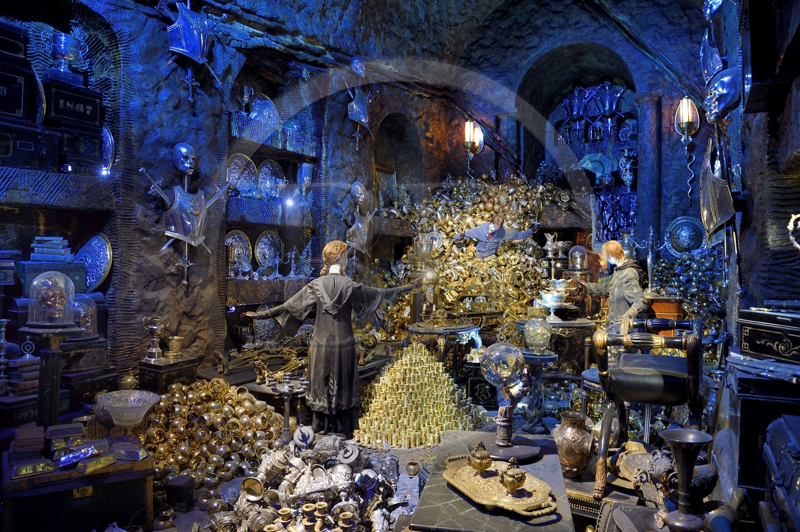 Royaume-Uni, Hertfordshire, Leavesden, Leavesden Film Studios, Harry Potter Studio Tour London, les coulisses du tournage des 8 films de Harry Potter, la chambre forte de la famille Lestrange renfermant les trésors de Bellatrix