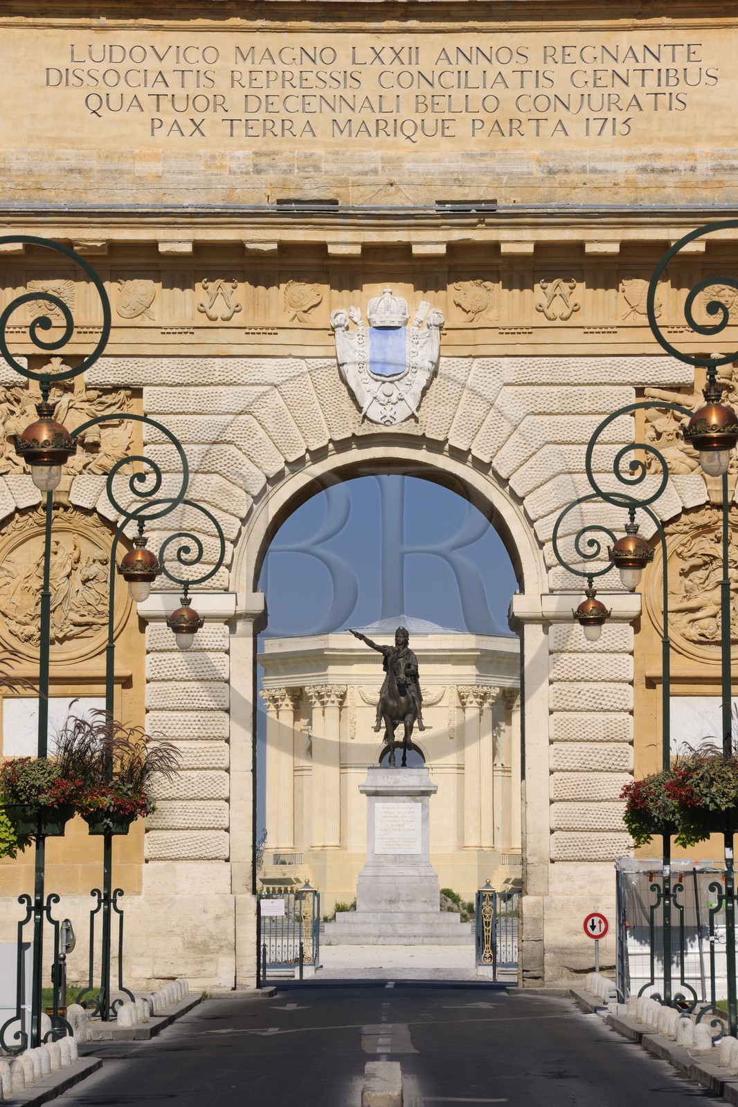 France, Herault, Montpellier, Porte du Peyrou, triomphal arch
