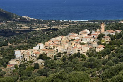 France, Haute-Corse (2B), Balagne, village perché de Aregno