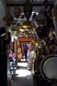 Morocco, Casablanca, Habous district built between 1917 and 1955 by architects Auguste Cadet and Edmond Brion