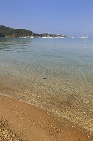 France, Var (83), Iles d'Hyères, parc national de Port-Cros, île de Porquerolles, la Plage Notre Dame