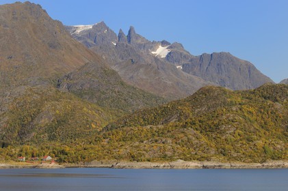 Norway, Nordland County, Troms, the south coast of the island Hinnoya around Kaljord
