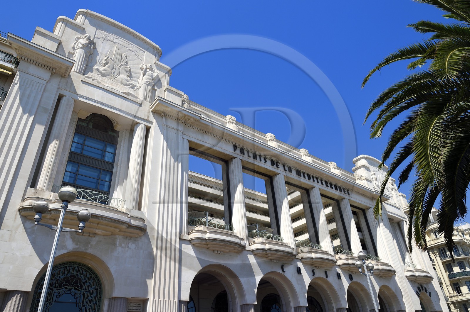 France, Alpes-Maritimes (06), Nice, Promenade des Anglais, facade Art déco du Palais de la Méditerrannée