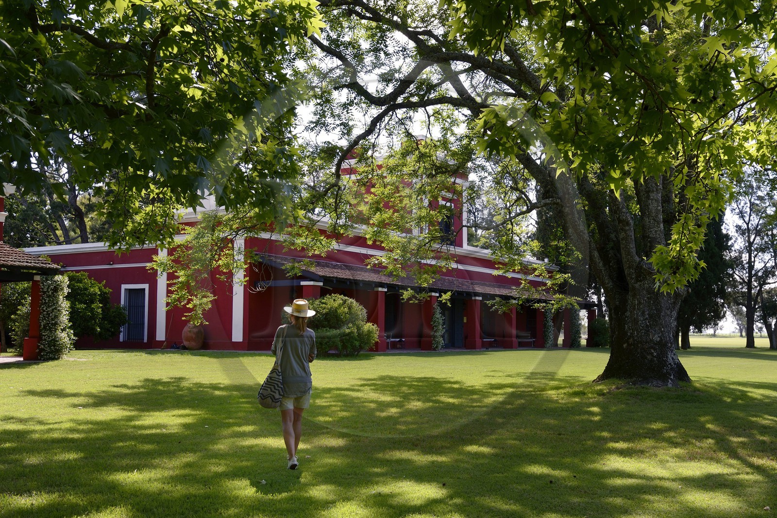 Argentine, province de Buenos Aires, San Antonio de Areco, estancia La Bamba de Areco, le bâtiment historique