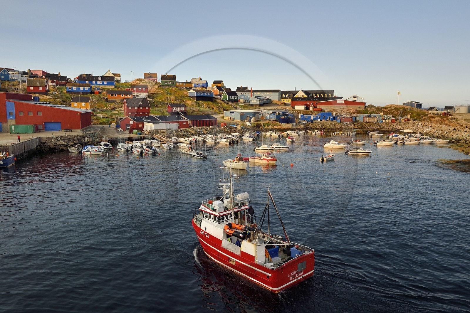 Groenland, cote ouest, baie de Baffin, le port d'Upernavik