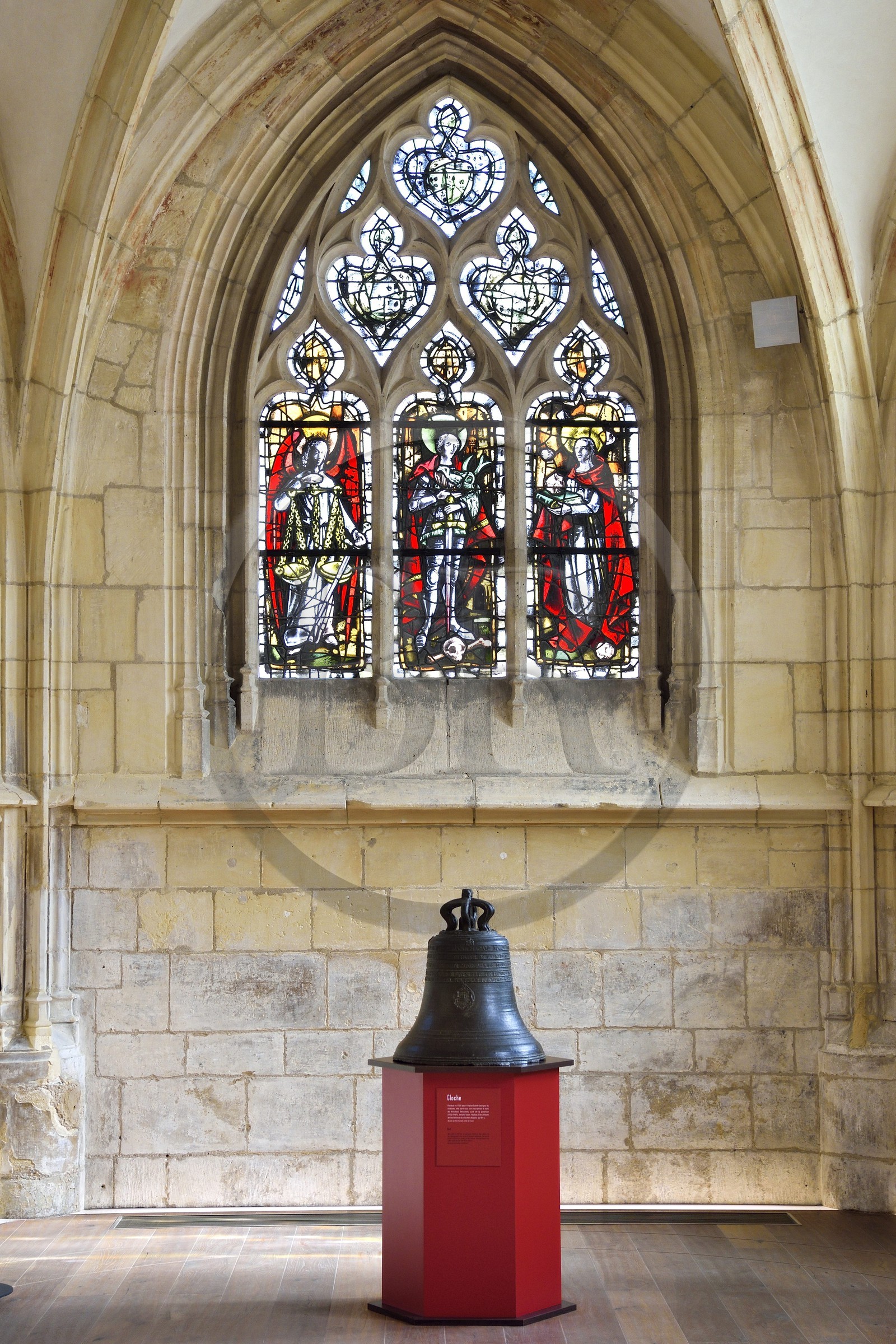 France, Calvados (14), Caen, le château ducal de Guillaume le Conquerant, l'ancienne église Saint-Georges rattachée au musée de Normandie