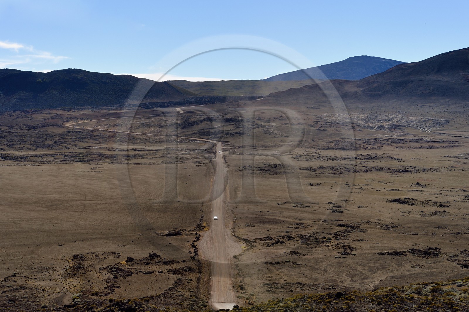 France, Ile de la Reunion, Parc National de la Réunion classé Patrimoine Mondial de l'UNESCO, volcan du Piton de la Fournaise, la Plaine des Sables