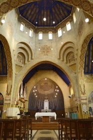 France, Marne (51), Reims, l’église Saint-Nicaise batie en 1923 dans la cité-jardin du Chemin Vert