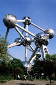 Belgium, Brussels, Exhibition centre - park of centenary, the Atominium