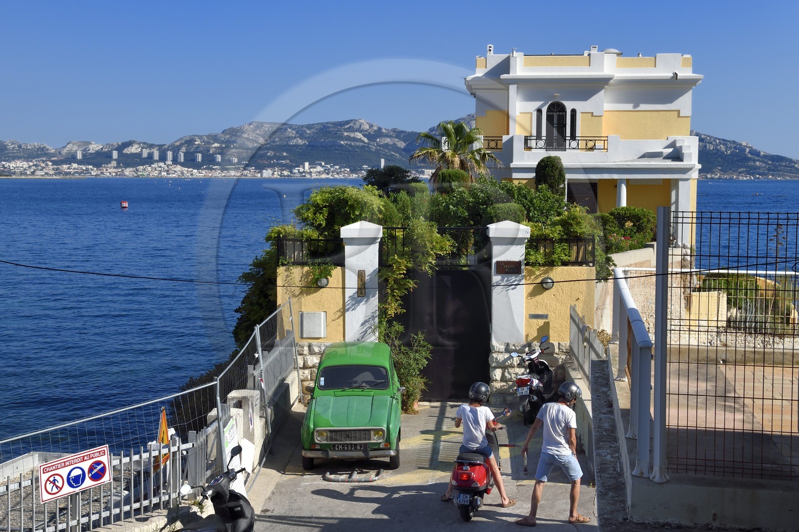 France, Bouches du Rhone, Marseille, Endoume district, Malmousque, Anse de Maldorme, Villa Petite Ourse