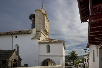 France, Pyrenees Atlantiques, Basque Country coast, Bidart, the Notre-Dame-de-l'Assomption church