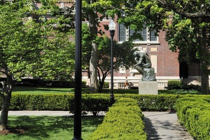 Etats-Unis, New York, Manhattan, l'université Columbia, le Penseur de Rodin