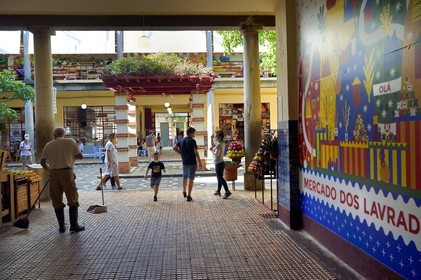 Portugal, Ile de Madère, Funchal, le marché couvert Mercado dos Lavradores