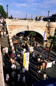 France, Paris (75), Paris-Plage fête tenue au mois d'août sur les quais de Seine fermés au trafic automobile