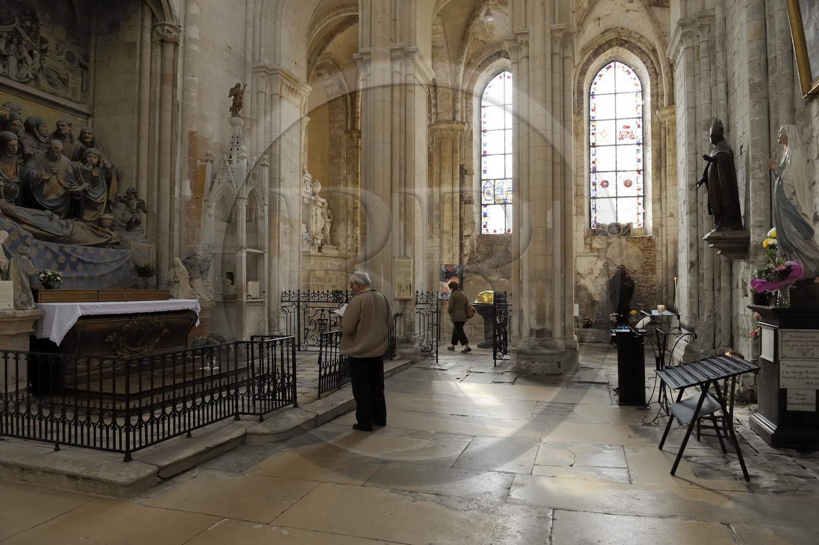 France, Seine-Maritime (76), Pays de Caux, Côte d'Albâtre, Fécamp, abbatiale de la Sainte-Trinité
