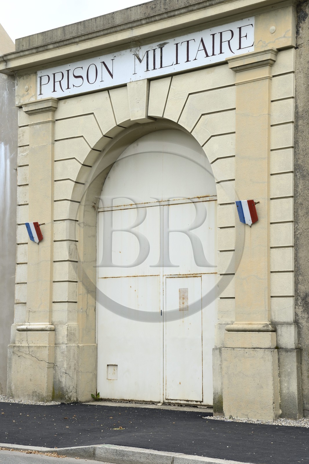France, Rhone, Lyon, Montluc Prison Memorial, the military prison main gate