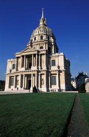 France, Paris, Hotel des Invalides (former military hospital), dome church (on the square Vauban) with the Napoleon's grave
