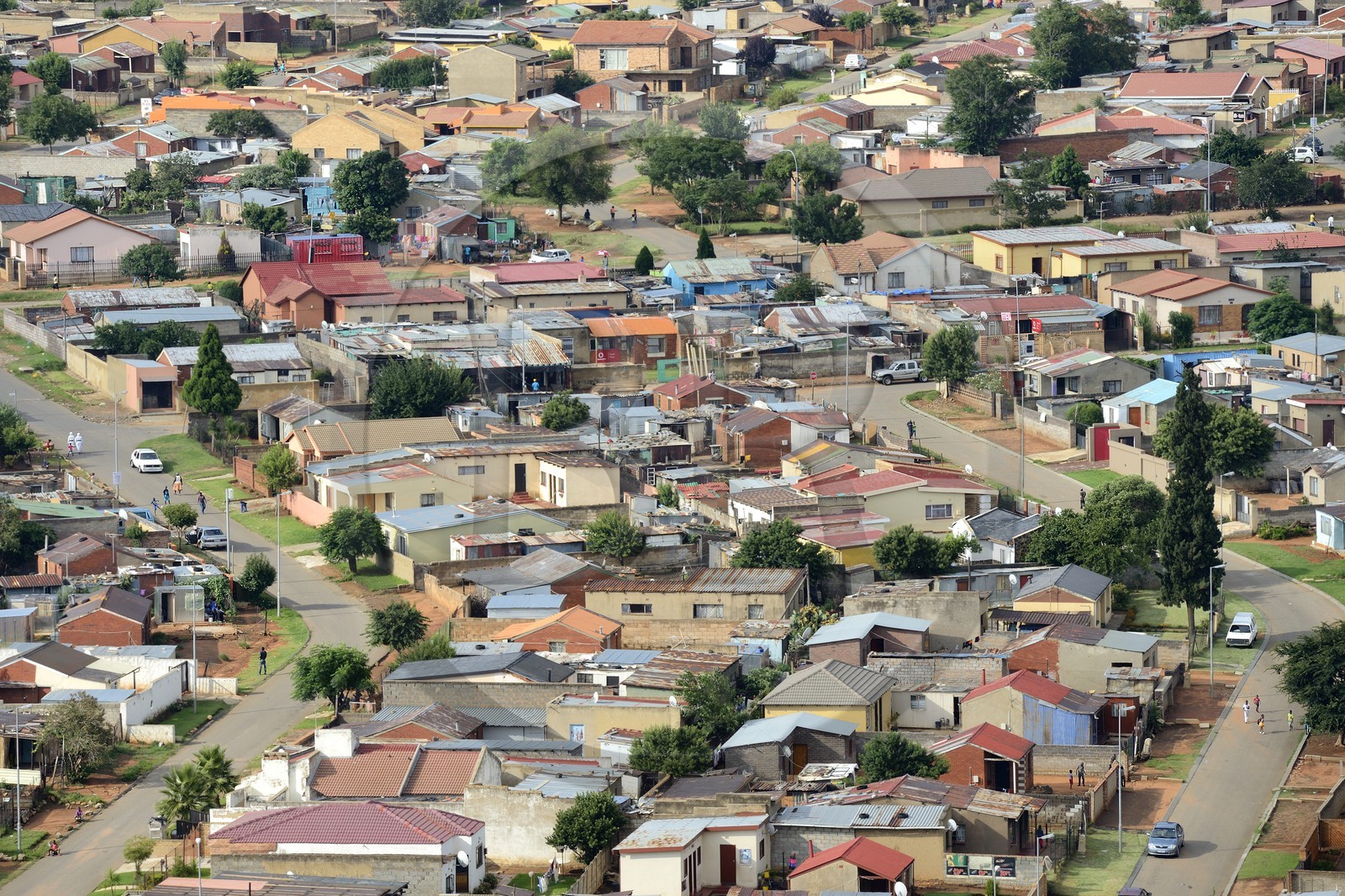 Afrique du Sud, province de Gauteng, Johannesburg, Soweto, le quartier d'Orlando dans le township