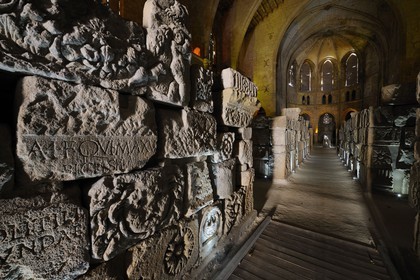 France, Aude (11), Narbonne, musée Lapidaire dans l’église désaffectée Notre Dame de Lamourguier