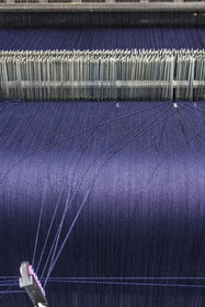 France, Gard, Nimes, Guillaume Sagot, founder of the Atelier de Nîmes which relaunched the manufacture of traditional denim fabrics