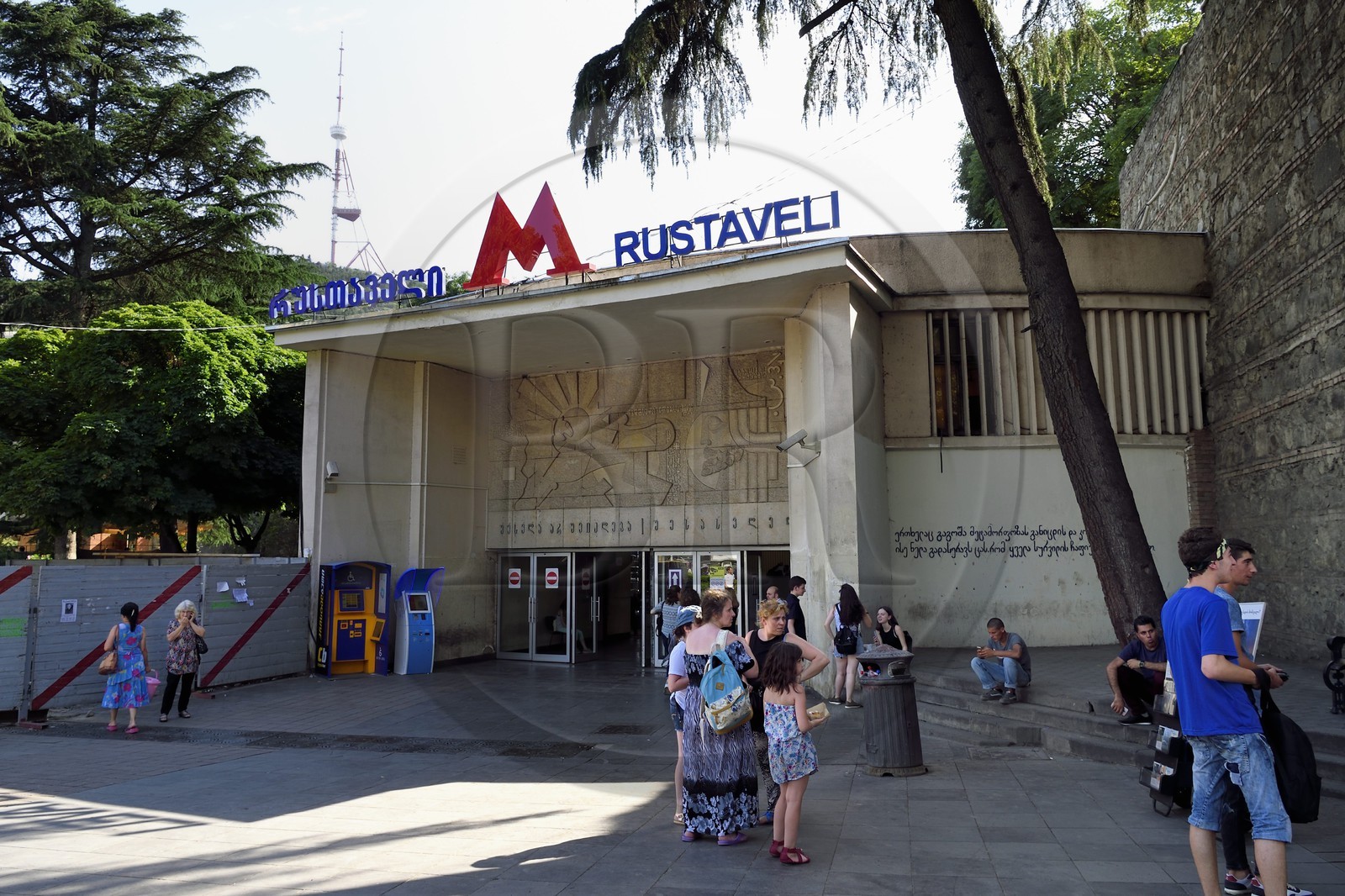 Géorgie, Tbilissi, la station de metro Rustaveli