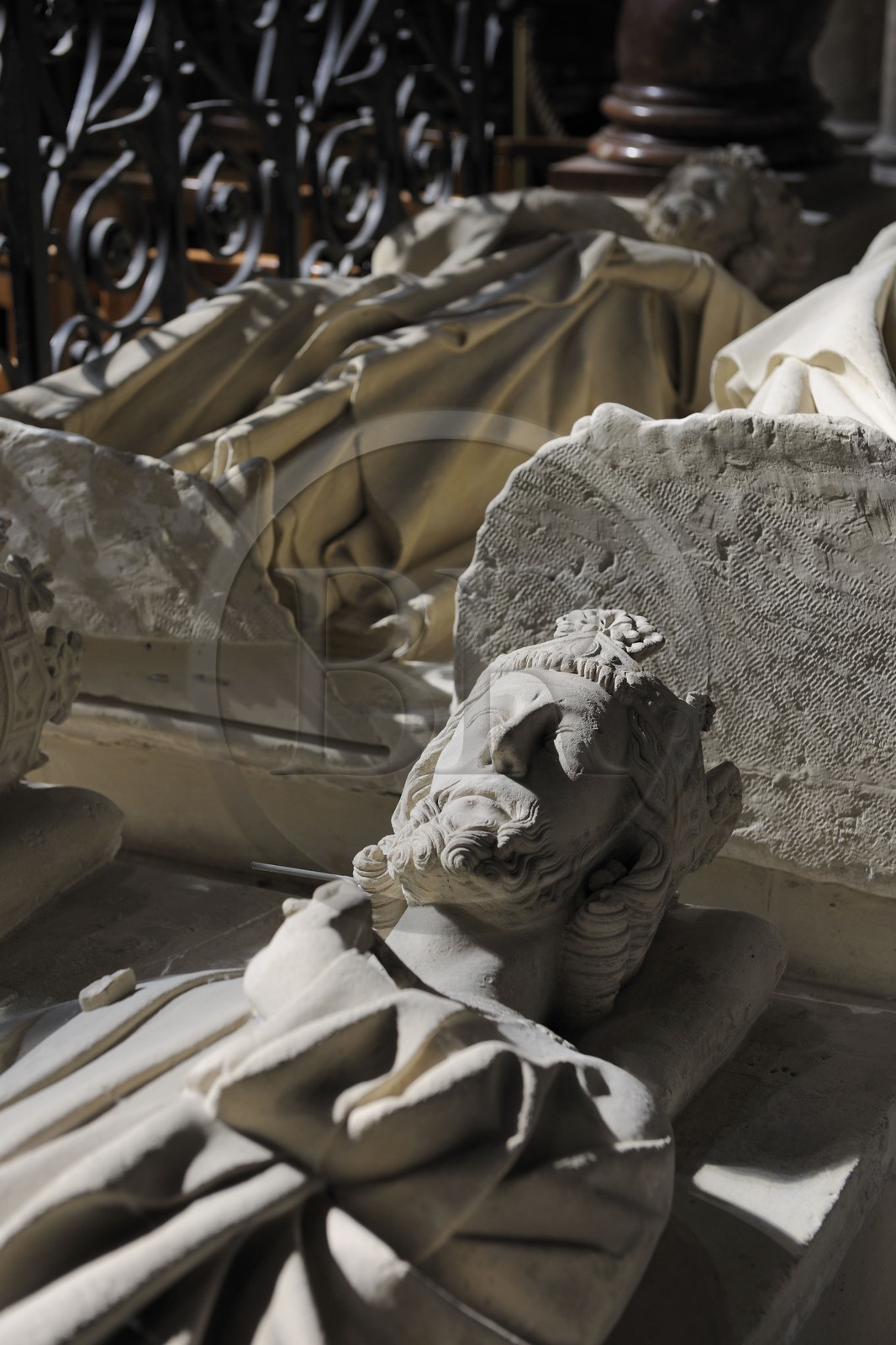 France, Seine Saint Denis, Saint Denis, the Saint Denis Basilica, recumbent figure of Clovis 1st (1008-1063)