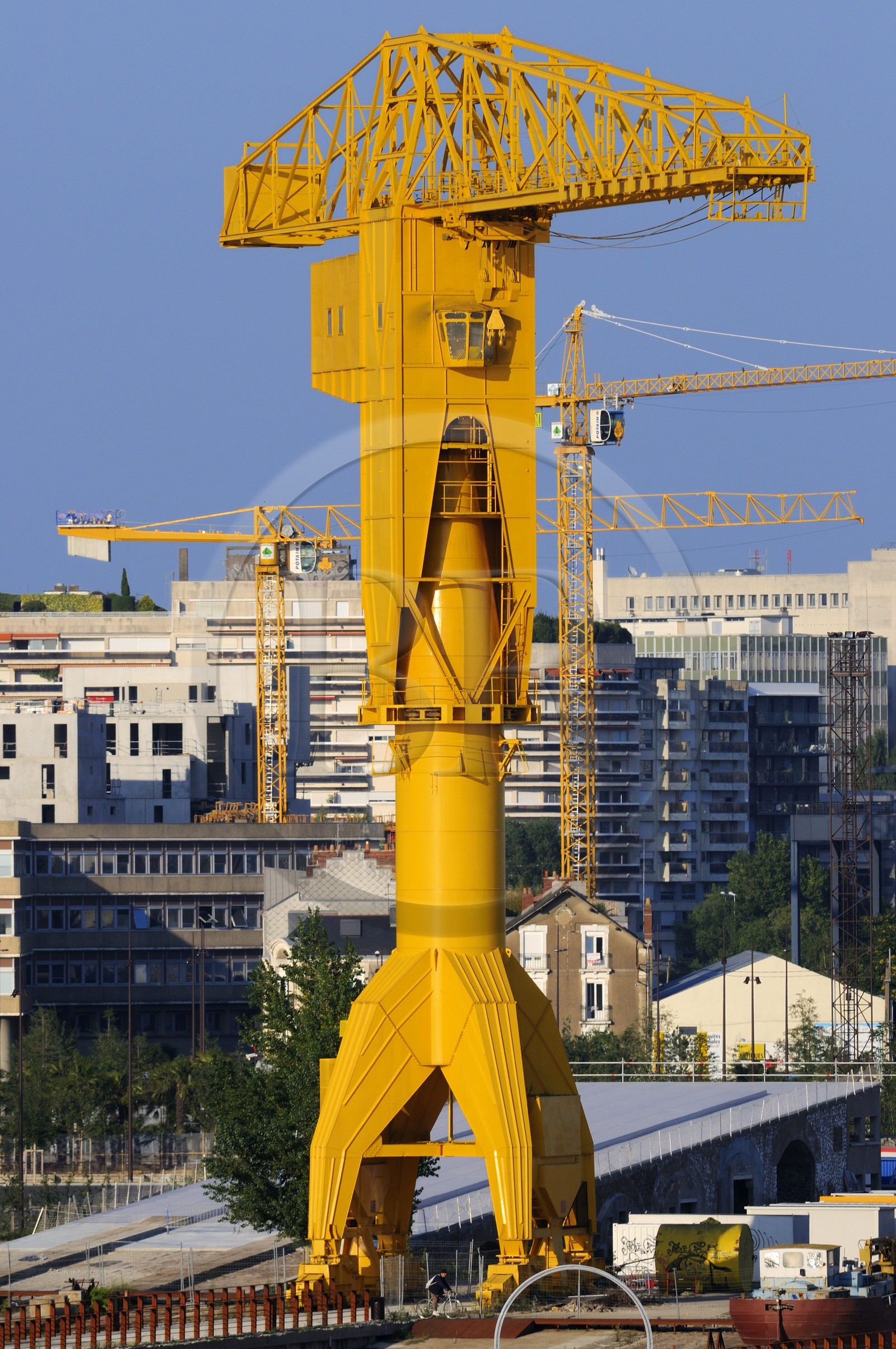 France, Loire-Atlantique (44), Nantes, l'Ile de Nantes, la grue Titan