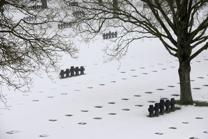 France, Calvados (14), La Cambe, Cimetière militaire allemand de la deuxième guerre mondiale