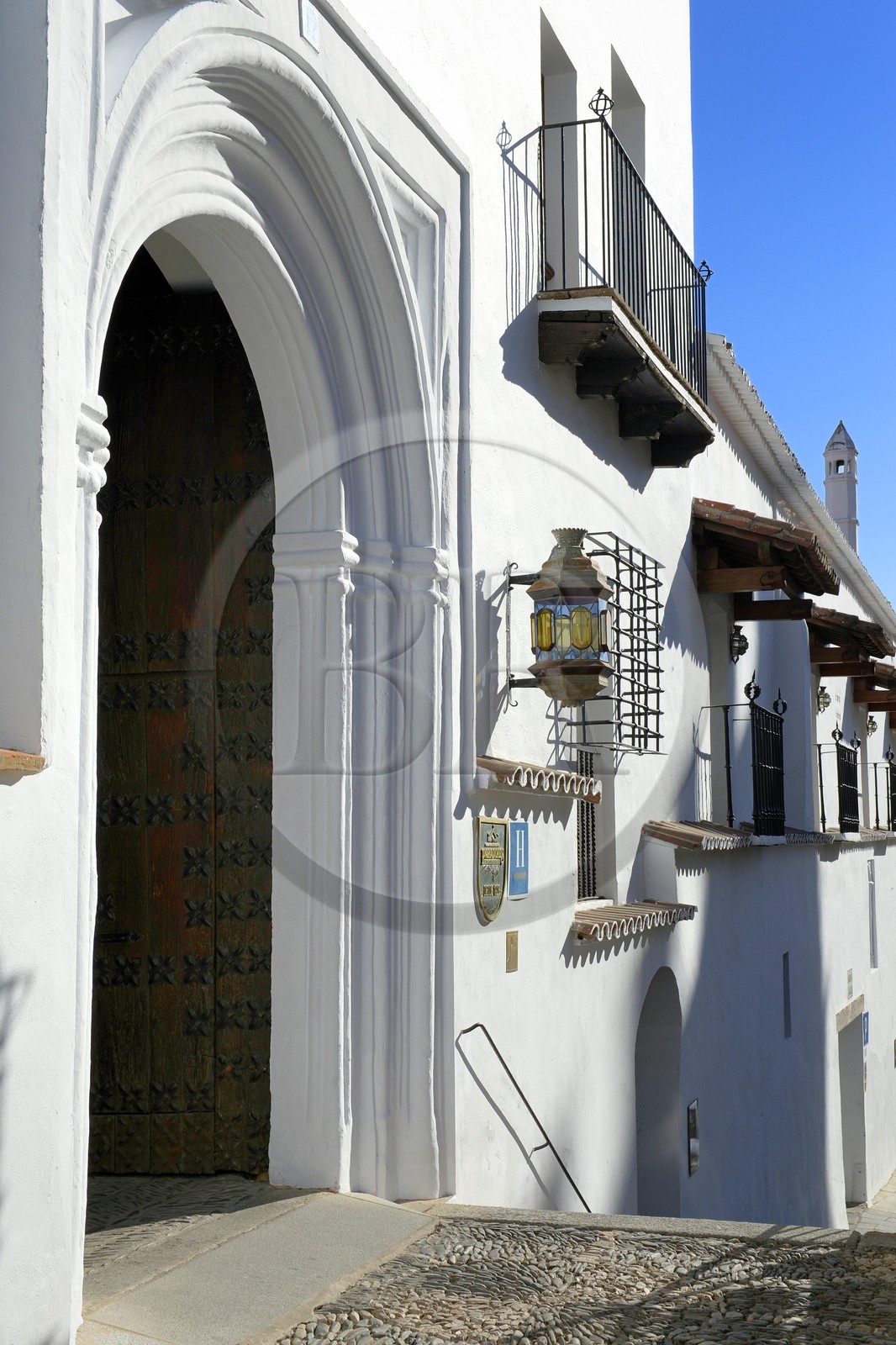 Espagne, Estremadure, Guadalupe, le Parador de tourisme, ancien hopital de Saint-Jean-Baptiste (San Juan Bautista hospital)