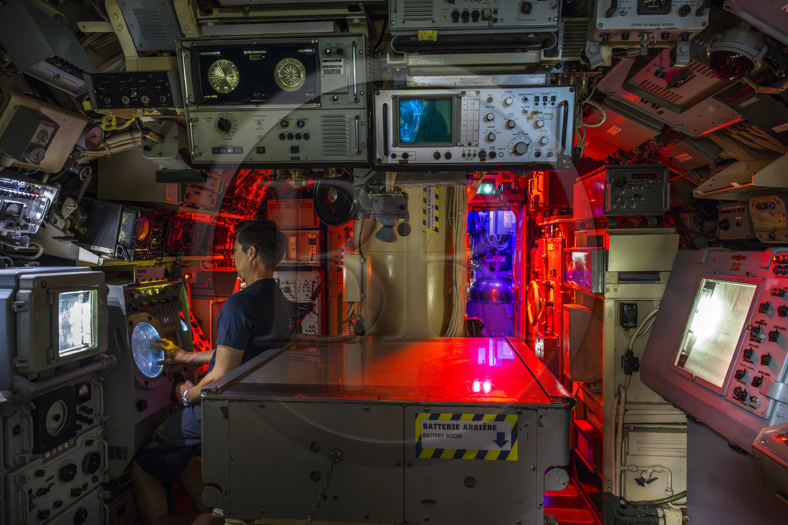 France, Morbihan (56), Lorient, Lorient La Base, ancienne base de sous-marins construite par les Allemands durant la Seconde Guerre mondiale, sous-marin Flore S645 en service de 1964 à 1989 et son musée