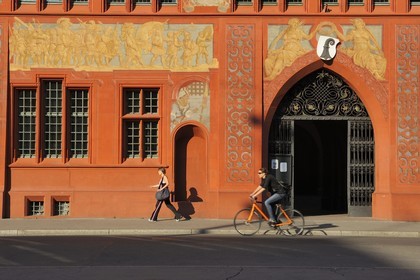 Suisse, Bâle, Marktplatz, l'Hôtel de Ville