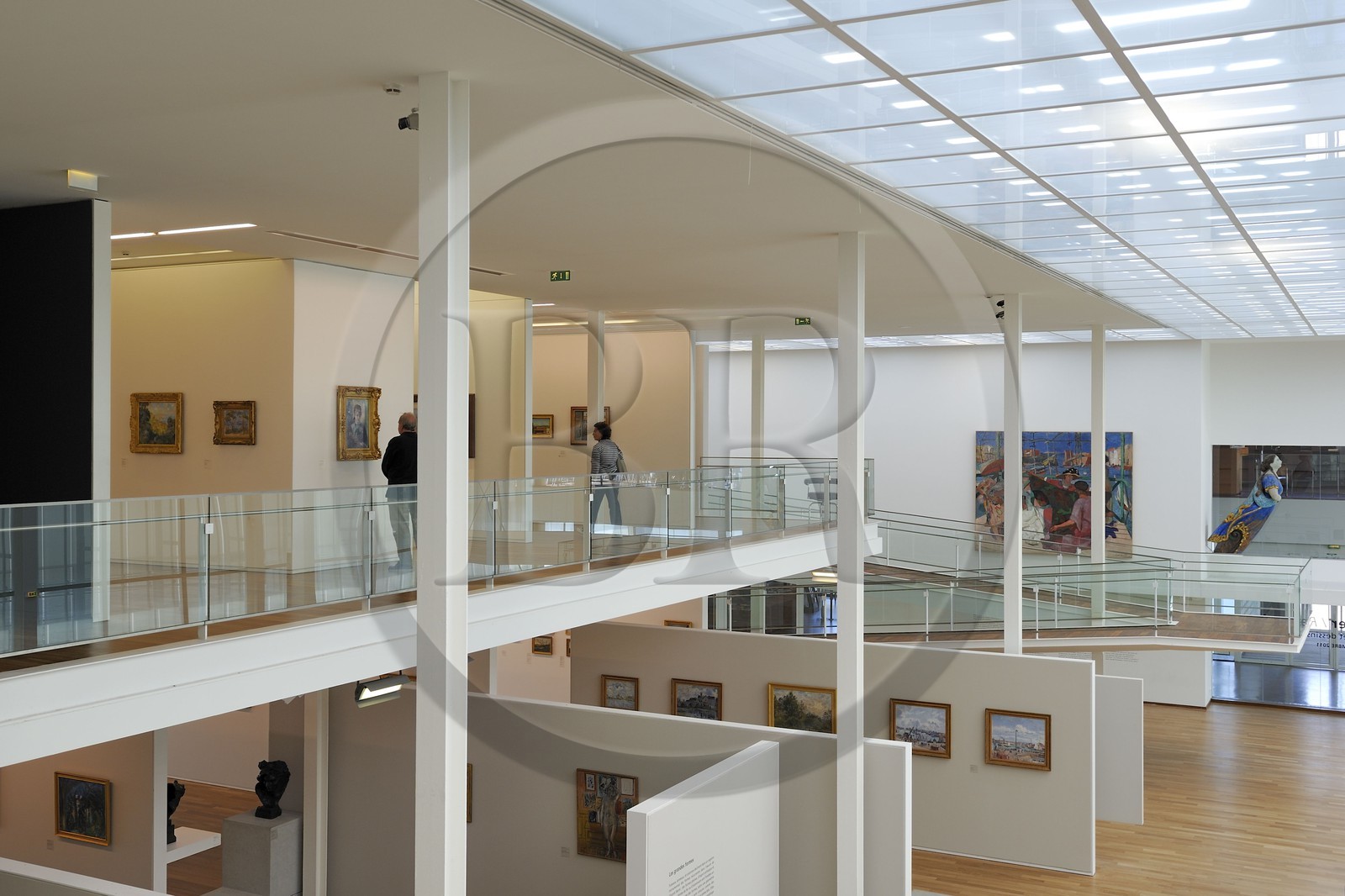 France, Seine-Maritime (76), Le Havre, Centre-ville reconstruit du Havre par Auguste Perret classé Patrimoine Mondial de l'UNESCO, le musée d'Art Moderne André Malraux