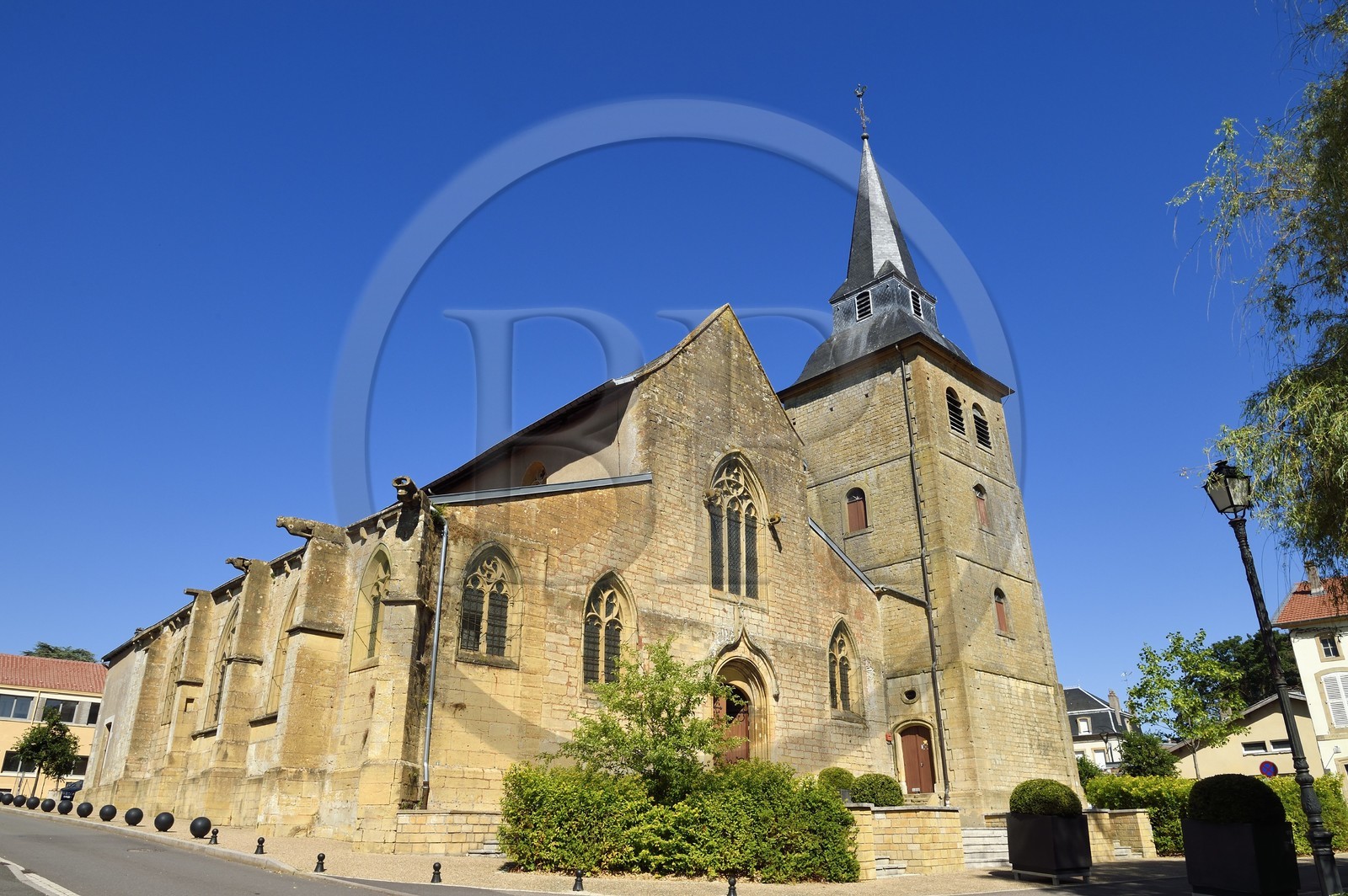 France, Meurthe-et-Moselle (54), Briey, église Saint-Gengoult de type gothique du XIIIème siècle