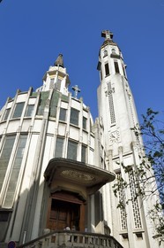 France, Allier (03), Vichy, Notre Dame des Malades (Our Lady of the Sick) church and Saint Blaise church in art Deco style by architects Antoine Chanet and Jean Lioger