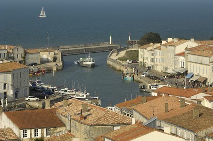 France, Charente-Maritime (17), ile de Ré, port de Saint-Martin-de-Ré