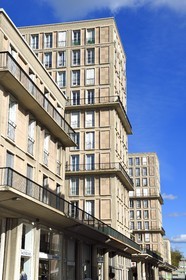 France, Seine Maritime, Le Havre, Downtown rebuilt by Auguste Perret listed as World Heritage by UNESCO, Perret buildings in the rue Victor Hugo