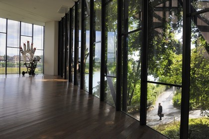 Switzerland, Basel, Tinguely Museum by the architect Mario Botta