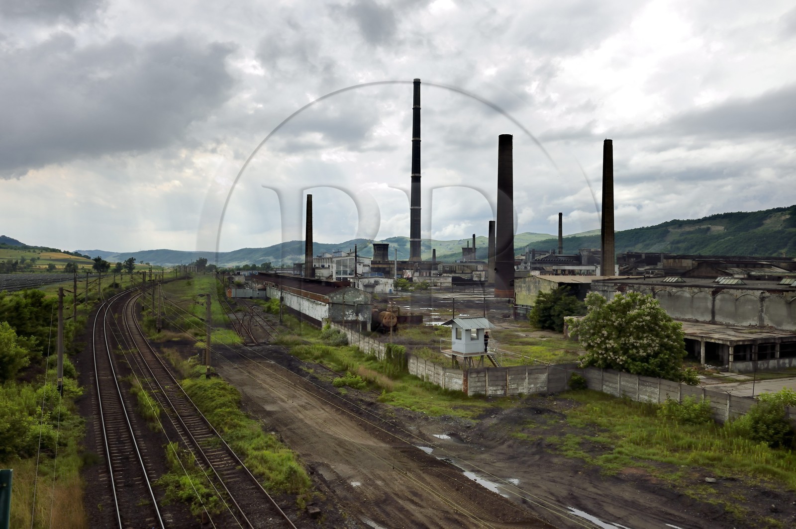 Roumanie, Transylvanie, Copsa Mica, la ville est connue comme l'une des plus polluées d'Europe jusque dans les années 1990 en raison des émissions de deux usines aujourd'hui fermées