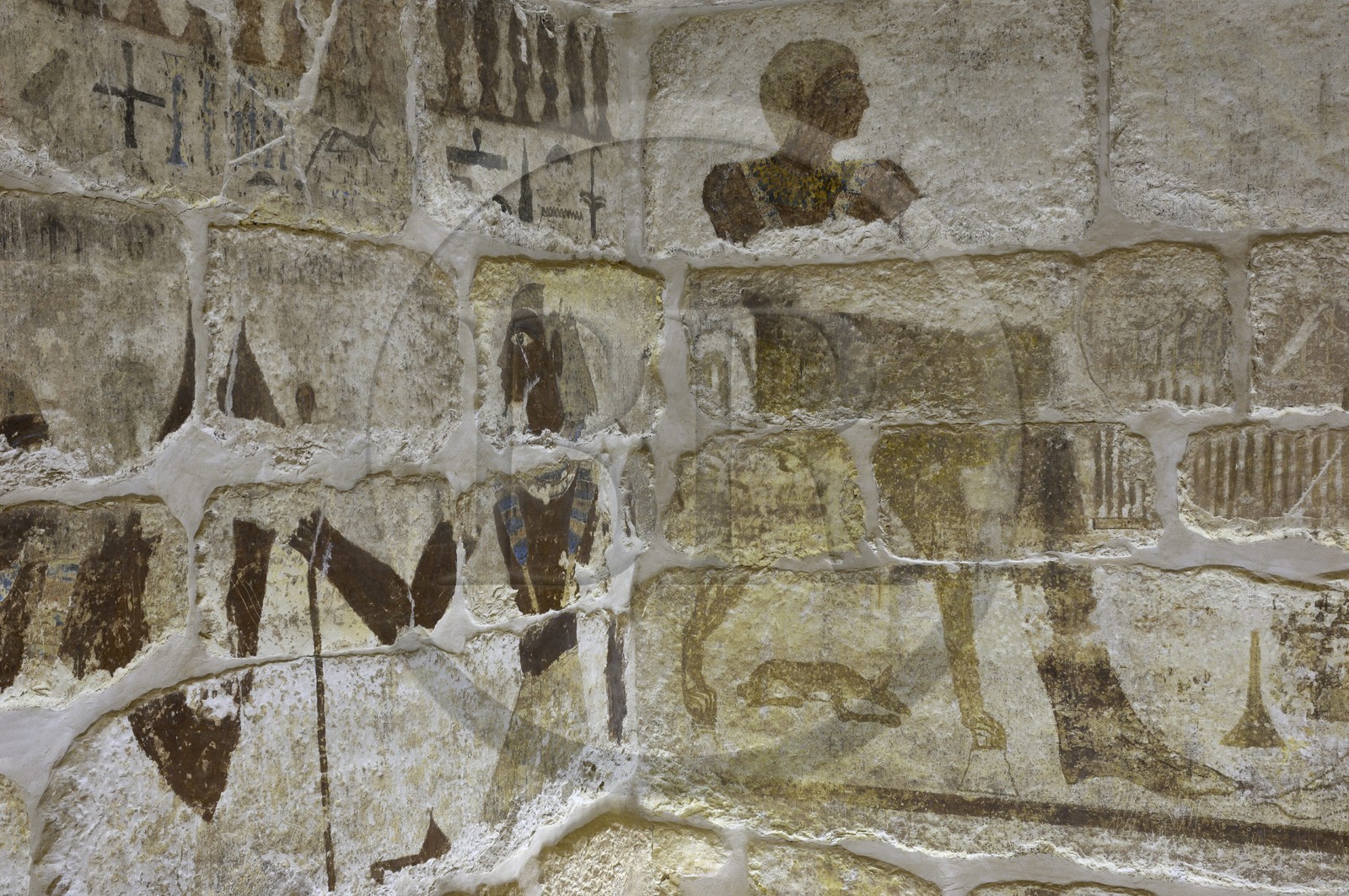 Egypte, désert libyque, oasis de Dakhla, la nécropole de Qila el-Dabba, le Mastaba de Khentika