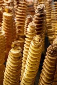 Spain, Catalonia, Barcelona, Las Ramblas, the Boqueria market, spiro patatas