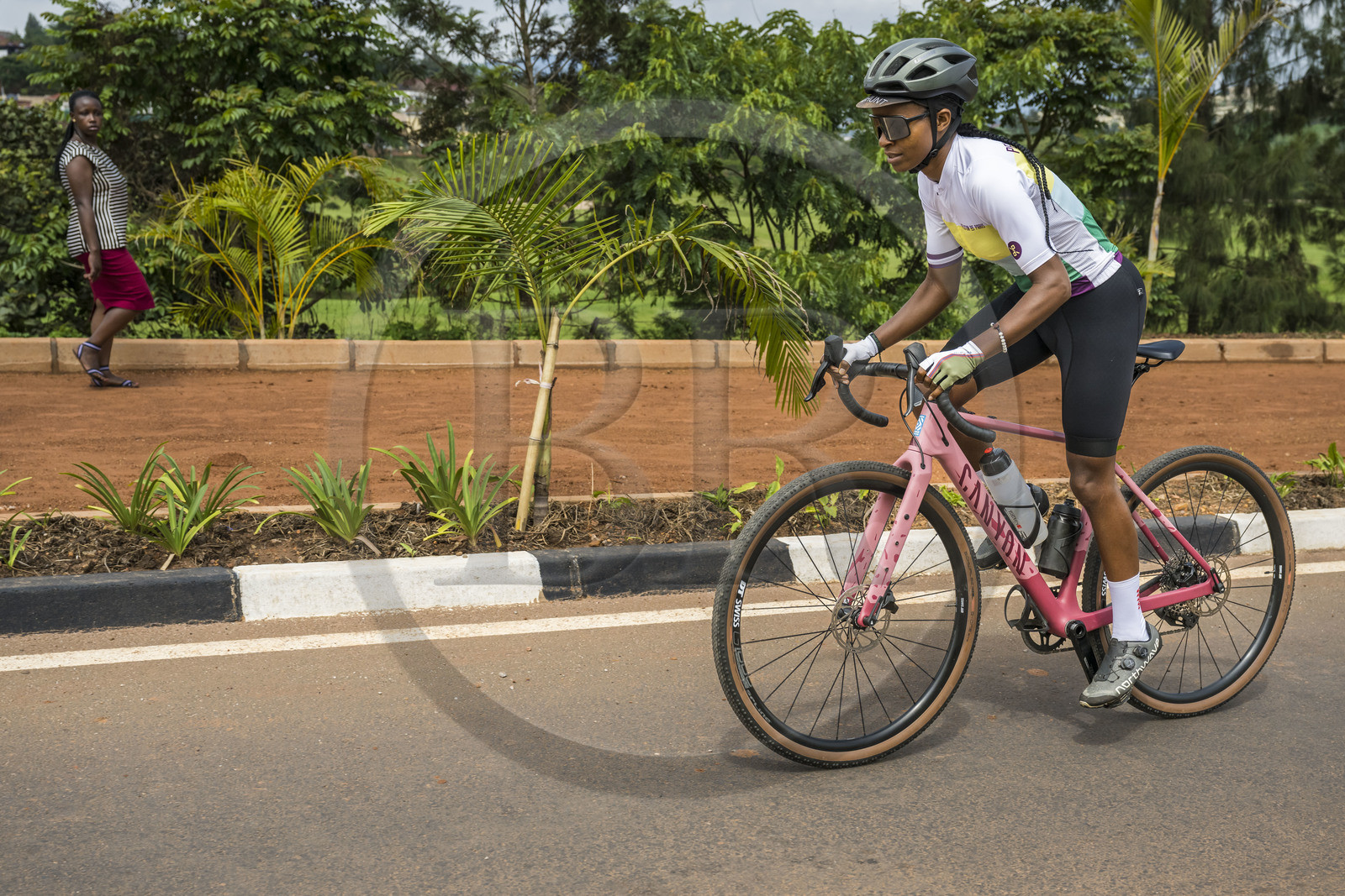 Rwanda, Kigali, la cycliste professionnelle rwandaise Violetta Neza