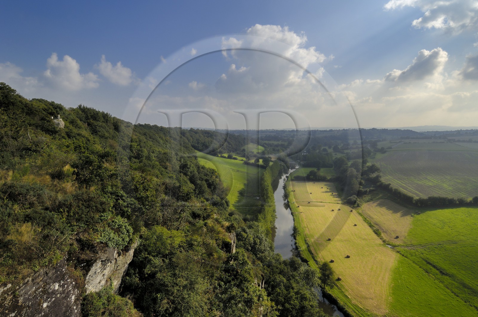 France, Manche (50), les Roches de Ham et la rivière Vire