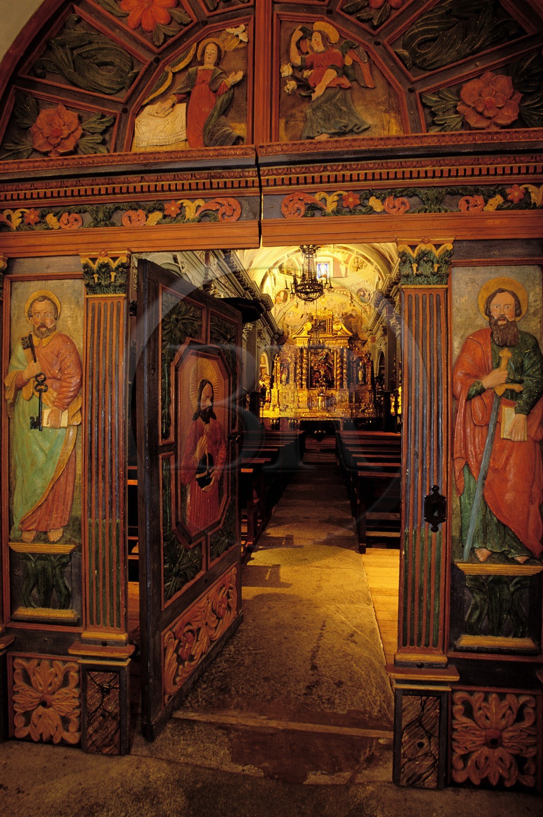 France, Savoie, Avrieux, 17th century old Saint Thomas Becket (of Canterbury) church