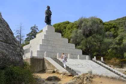 France, Corse-du-Sud (2A), Ajaccio, place d'Austerlitz (Casone), Monument de Napoléon 1er