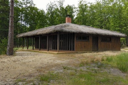 France, Loire et Cher, étang dans le domaine du château de Chambord