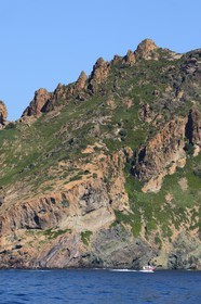 France, Corse-du-Sud (2A), Golfe de Porto, classé Patrimoine Mondial de l'UNESCO, Réserve naturelle de Scandola